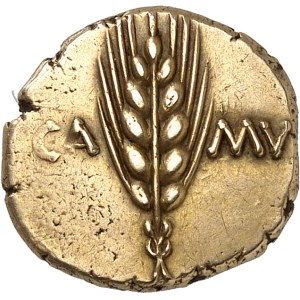 Grande-Bretagne, Catuvellauni et Trinovantes, Cunobelinos (c.10-43). Statère d’or, de style classique ND, Camulodunum (Colchester).