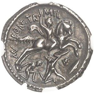 P. Fonteius P.f. Capito. Denier ND (55 av. J.-C.), Rome.