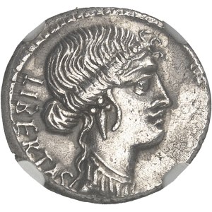 Junia, Q. Servilius (Marcus Junius) Brutus. Denier ND (54 av. J.-C.), Rome.