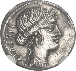 Junia, Q. Servilius (Marcus Junius) Brutus. Denarius ND (54 BC), Rome.