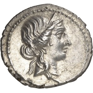 Jules César (60-44 av. J.-C.). Denier ND (47-46 av. J.-C.), Afrique du Nord.