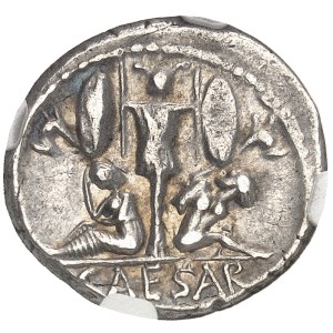 Jules César (60-44 av. J.-C.). Denier ND (46-45 av. J.-C.), Espagne.