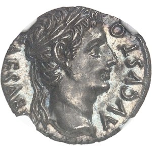 Auguste (27 av. J.-C. - 14 ap. J.-C.). Denier ND (18 av. J.-C.), Colonia Patricia.