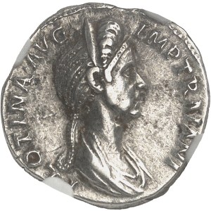 Plotine, épouse de Trajan (+123). Denier ND (112-114), Rome.