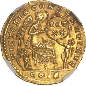Constance II (337-361). Solidus ND (337-340), Constantinople.