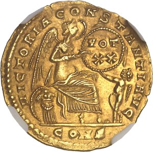 Constantius II (337-361). Solidus ND (337-340), Constantinople.