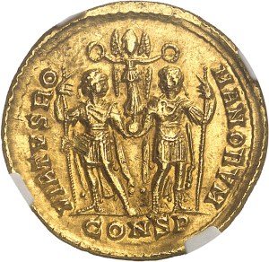 Valentinian I (364-375). Solidus ND (364-367), Constantinople.
