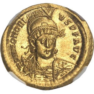Honorius (393-423). Solidus ND (408-420), Constantinople, 2e officine.