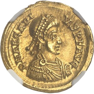Arcadius (395-408). Solidus ND (407-408), Aquilée.
