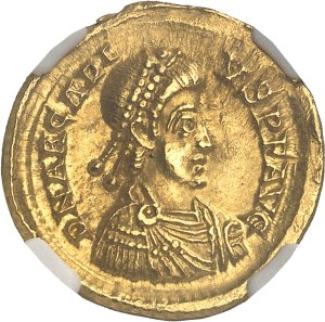Arcadius (395-408). Solidus ND (407-408), Aquileia.