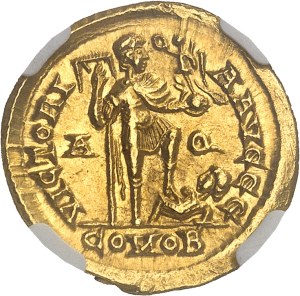 Arcadius (395-408). Solidus ND (407-408), Aquileia.