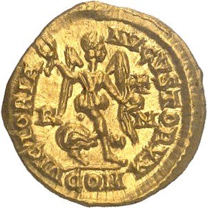 Arcadius (395-408). Tremissis ND (404-407), Rome.