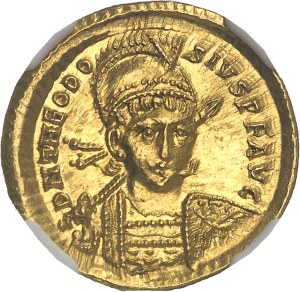 Theodosius II (402-450), Solidus ND (420-422), Constantinople.