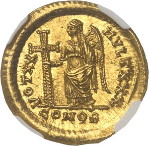 Theodosius II (402-450), Solidus ND (420-422), Constantinople.