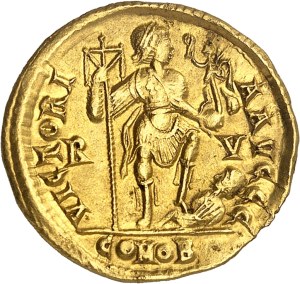 John (423-425). Solidus ND, Ravenna.