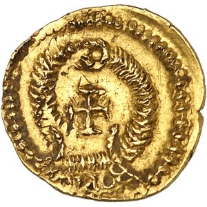 Suèves, monnayage pseudo-impérial. Trémissis au nom de Valentinien III ND (c.430-450), Gaule ?