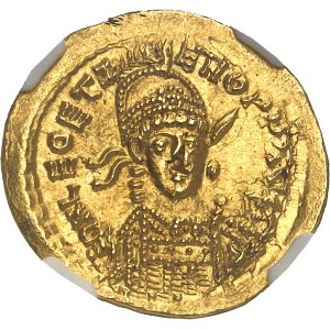 Léon II (janvier à novembre 474). Solidus avec Zénon ND (474), Constantinople, 9e officine.