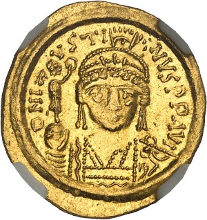 Justin II (565-578). Solidus ND, Constantinople, 2nd dispensary.