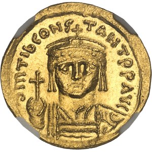 Tibère II Constantin (578-582). Solidus ND, Constantinople, 2e officine.