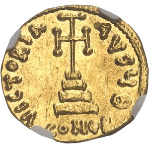 Tibère III Aspimar (698-705). Solidus ND (698-705), Constantinople, 9e officine.
