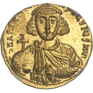 Anastase II Artémius (713-715). Solidus ND, Constantinople, 4e officine.