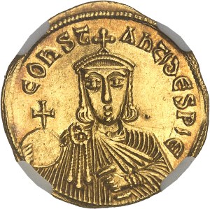 Leo V (813-820). Solidus, with Constantine ND, Constantinople.