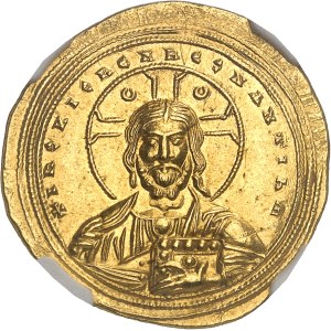 Basile II et Constantin VIII (976-1025). Histaménon nomisma, 4e type ND (1005-1025), Constantinople.