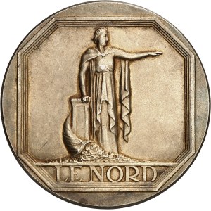 IIIe République (1870-1940). Médaille, Assurances le Nord, concours de production (capitaux), 1er prix, à M. Decaillet ND (c.1933), Paris.