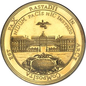 Bade, Louis Guillaume (1677-1707). Médaille au module de 20 ducats, 300e anniversaire du margrave Louis Guillaume et de la Paix de Rastatt, Frappe spéciale (SP) 1955.