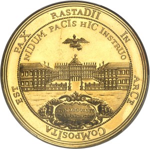 Baden, Louis Wilhelm (1677-1707). Medal, 20 ducats, 300th anniversary of Margrave Ludwig Wilhelm and the Peace of Rastatt, Special strike (SP) 1955.