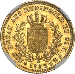 Baden, Leopold I (1830-1852). Ducat 1832, Karlsruhe.