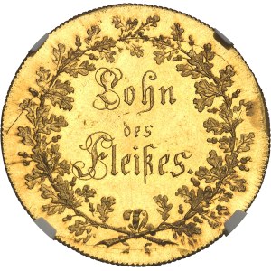 Bavière, Maximilien I (IV) Joseph (1799-1806-1825). Multiple de 5 ducats ou 1/2 thaler en Or, prix de récompense scolaire ND (1803-1805), Munich.