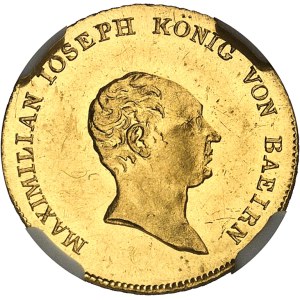Bavière, Maximilien I (IV) Joseph (1799-1806-1825). Ducat, d’aspect Flan bruni (PROOFLIKE) 1821, Munich.