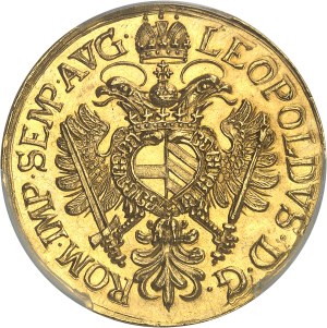 Regensburg (free city of). 4 ducats, in the name of Emperor Leopold I 1664 HF, Regensburg.