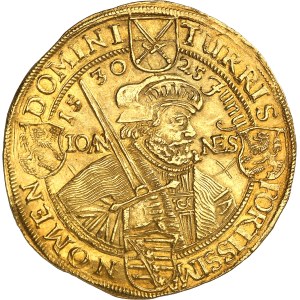 Saxe, Jean-Georges Ier (1615-1656). 10 ducats, centenaire de la Confession d’Augsbourg 1630, Dresde.