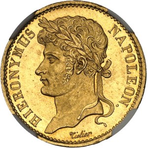 Westphalie, Jérôme Napoléon (1807-1813). 20 franken Or 1809, J, Paris.