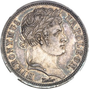 Westphalia, Jerome Napoleon (1807-1813). 2 frank, Flan bruni (PROOF) 1808, J, Paris.