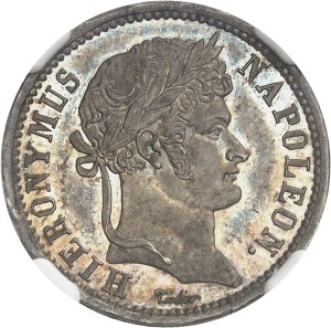 Westphalia, Jerome Napoleon (1807-1813). 1 frank, Flan bruni (PROOF) 1808, J, Paris.