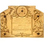 Republic. Gold uniface plaque, Buenos Aires Chamber of Commerce, with attribution, by Guttuzzopiana 1935, Buenos Aires.