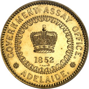 Victoria (1837-1901). 5 pounds essay, by Joshua Payne 1852 (1921), Melbourne.