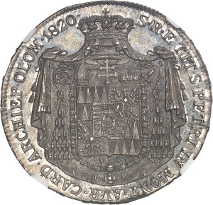 Olomouc (Olmütz, Bishopric of), Rudolf John of Austria (1819-1831). Half-thaler of convention 1820.