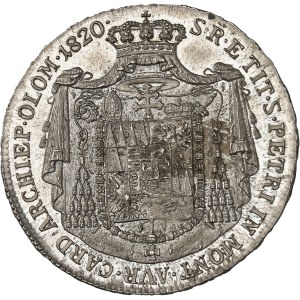 Olomouc (Olmütz, évêché d’), Rodolphe Jean d’Autriche (1819-1831). Demi-thaler de convention 1820.