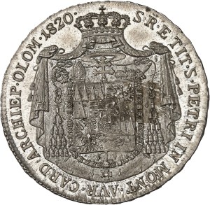 Olomouc (Olmütz, Bishopric of), Rudolf John of Austria (1819-1831). Half-thaler of convention 1820.