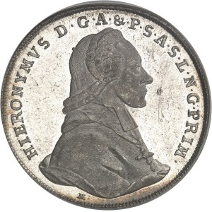 Salzbourg (évêché de), Jérôme de Colloredo (1772-1803). Thaler 1777 M, Vienne.