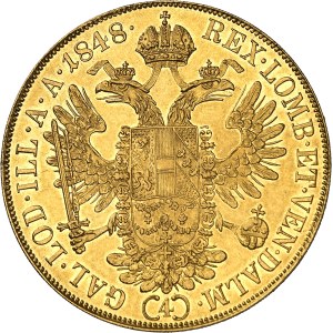 Ferdinand Ier (1835-1848). 4 ducats 1848, A, Vienne.
