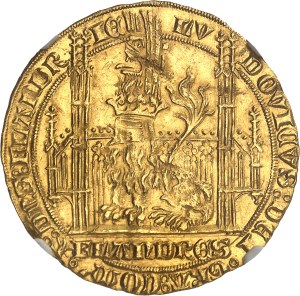 Flanders (county of), Louis de Male (1346-1384). Lion heaumé ND (1346-1384), Ghent.