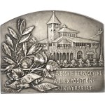 François-Joseph I (1848-1916). Plaque, Bosnia-Herzegovina pavilion at the Exposition Universelle de Paris 1900, by H. Kautsch 1900, Paris.