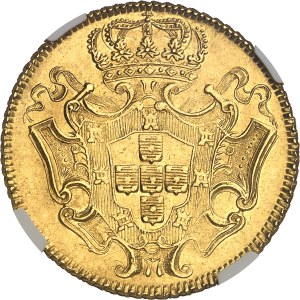 Jean V (1706-1750). 12800 réis (dobra) 1730, M, Minas Gerais.