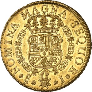 Ferdinand VI (1746-1759). 8 escudos 1754 J, S°, Santiago.