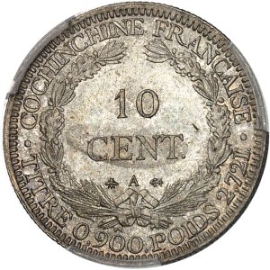 IIIe République (1870-1940). 10 cent(ièmes) 1879, A, Paris.